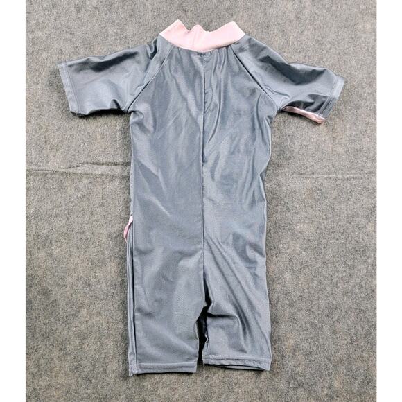 Coppertone Swimsuit Rash Guard One Piece SPF 50 UV Protection Girl Size Infant - Picture 3 of 9